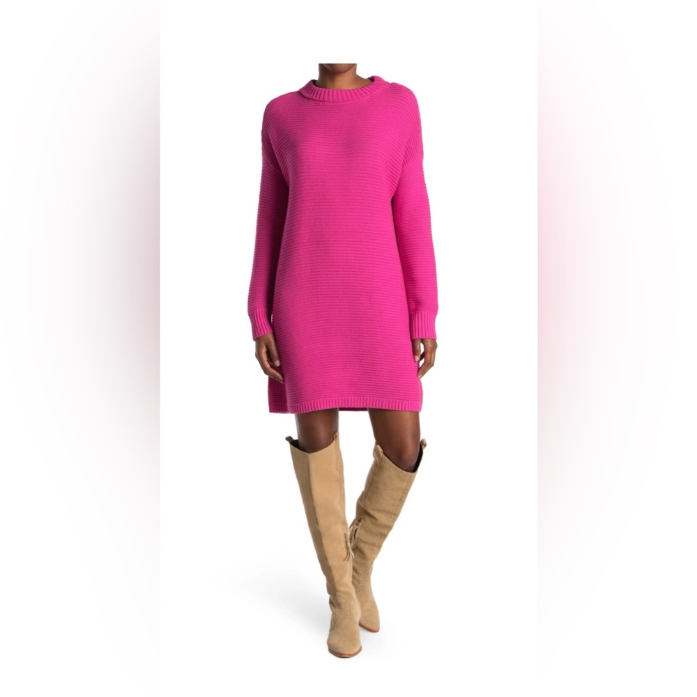 NWOT - Melrose and Market Mock Neck Mini Sweater Dress